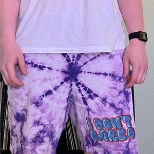 Empyre IDC Purple Tie Dye Shorts